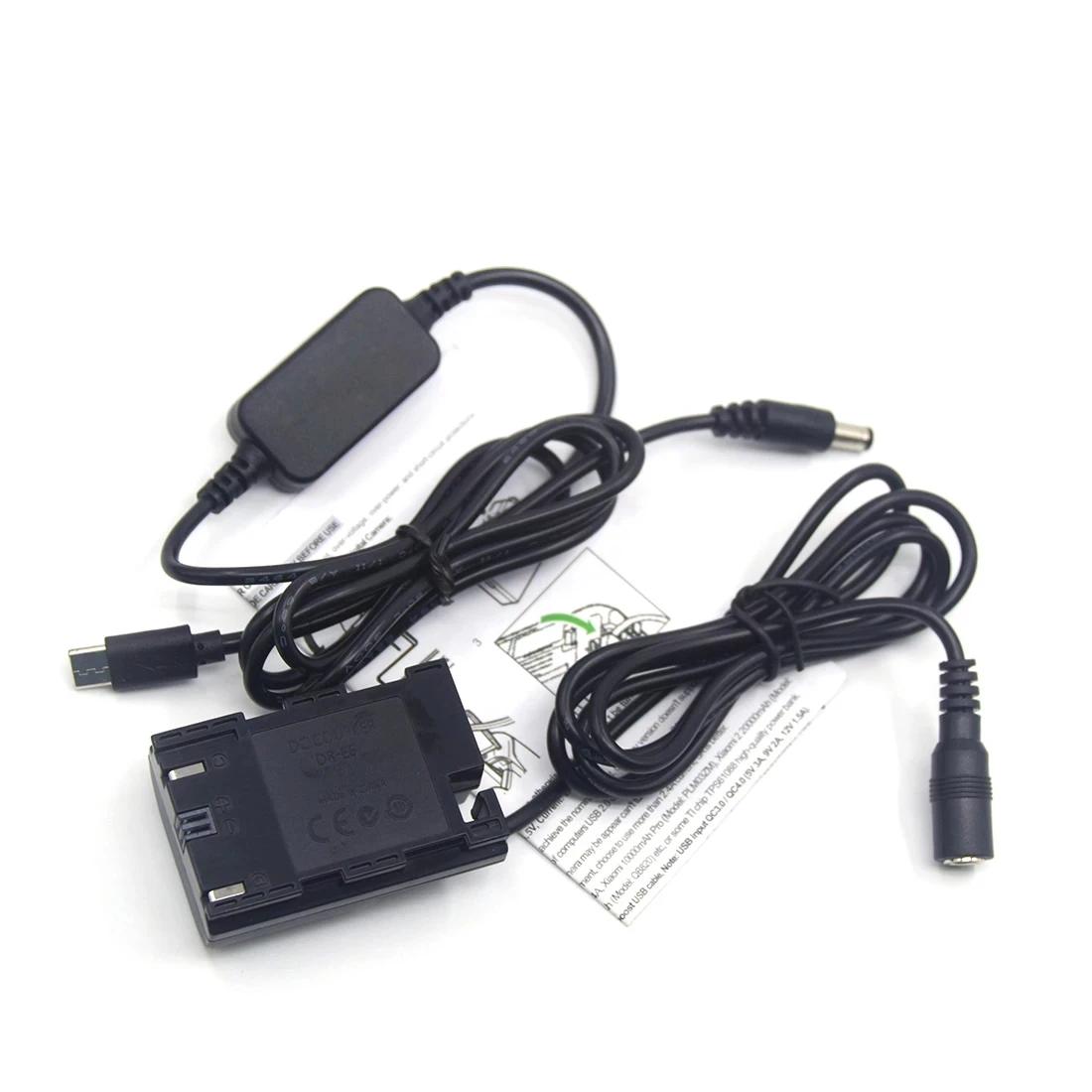DR-E6 LP-E6 ڵ ¥ ͸, USB CŸ USB-PD ȯ, DC ̺, ĳ EOS 5D Mark II III EOS 5D2 5D3 6D 7D 60D 5D2